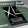 Canson Recycled Drawing Pad 18"X24"-Side Wire, 30 Sheets - 5A003699-1H7DX