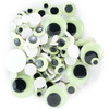 CousinDIY Wiggle Eyes Variety Pack 100/Pkg-Glow In The Dark - 5A002XRG-1GYKR