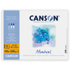 Canson Artist Series Montval Watercolor Pad 15"X20"-Fold Over, 12 Sheets - 5A0036BP-1H7FT - 3148955729229