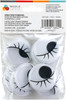 CousinDIY Wiggle Eyes With Lashes 40mm 12/Pkg-White - 5A002XPY-1GYNK