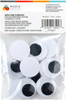 CousinDIY Paste-On Wiggle Eyes 30mm 12/Pkg-Black - 5A002XS7-1GYNX