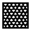 Stamperia Stencil 4.72"X4.72"-Alice In Christmas Poker Cards - 5A0032VW-1H4KY