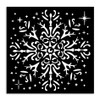 Stamperia Stencil 4.72"X4.72"-The Owl's House Snowflake - 5A0032V3-1H4JR