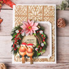 Elizabeth Craft Metal Die-Holiday Wreath - 5A0035H6-1H6SB