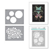 2 Pack - Spellbinders Stencils by Lisa Horton-Lots of Circles - 5A0036KT-1H7PD