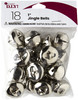 6 Pack - CousinDIY Jingle Bells 1" 18/Pkg-Silver - 40000635-628 - 191648094916