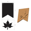 3 Pack - Stamperia Crafty Shapes-Whispering Woods Leaf - 5A00375F-1H86T