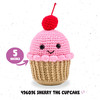 3 Pack - Bucilla Amigurumi Kit-5" - Cupcake - 5A002CT7-1GG9T