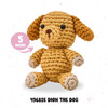 Bucilla Amigurumi Kit-5" - T-Shirt Yarn Dog - 5A002CSW-1GG9P
