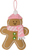 Bucilla Felt Ornaments Applique Kit Set Of 4-Santa Sweets - 5A0021SG-1G4P8