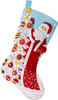 Bucilla Felt Stocking Applique Kit 18" Long-Snowy St. Nick - 5A0021SK-1G4PH - 046109896854