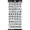 12 Pack - Sticko Alphabet Stickers-Black Glitter Carnival - E5238371