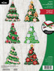 Bucilla Felt Ornaments Applique Kit Set Of 6-Festival Of Trees - 89662E - 046109896625