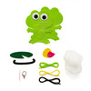 3 Pack - Colorbok Sew Cute! Felt Backpack Clip Kit-Frog - 34004927
