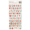 Mittens & Mistletoe Thickers Stickers 146/Pkg-Warm & Cozy Alphabet - CPMM3739