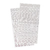 3 Pack - American Crafts Foil Alphabet Stickers-Hardcover-Silver, 198/Pkg - 53284