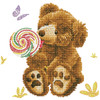 Diamond Dotz Diamond Art Kit 12"X12"-Honey Pot Bear Lolly Pop Lick - DD6032