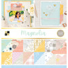 DCWV Double-Sided Cardstock Stack 12"X12" 36/Pkg-Magnolia, W/Gold Foil - PS011958