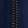 Coats Gunmetal Separating Zipper 24"-Navy - F69 24-4900