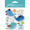 3 Pack - Jolee's Boutique Dimensional Stickers-Cutesy Whales - E5021938 - 015586969078
