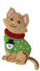 Bucilla Felt Ornaments Applique Kit Set Of 6-Cats In Ugly Sweaters - 89381E Bucilla Felt Ornaments Applique Kit Set Of 6-Cats In Ugly Sweaters - 89381E