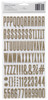 Shimelle Thickers Alpha Stickers 5.5"X11" 2/Sheets-Fitzgerald/Gold Glitter - 368162 Shimelle Thickers Alpha Stickers 5.5"X11" 2/Sheets-Fitzgerald/Gold Glitter - 368162