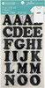 3 Pack - Jolee's Iron-On Letters 1.5"-Black Glitter - 50-40686 - 015586850437