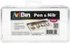 2 Pack - ArtBin Pen & Nib Case-7.375"X3.625"X.6875" Clear - 6859AB - 071617068592