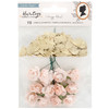 3 Pack - Maggie Holmes Heritage Embellishments-Paper Flowers & Gold Leaf Sequins - 350951 - 718813509510