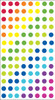 3 Pack - Sticko Dimensional Stickers-Dots - Brights - E5220016 3 Pack - Sticko Dimensional Stickers-Dots - Brights - E5220016
