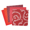 3 Pack - Colorbok Single-Sided Printed Craft Paper 6"X6" 100/Pkg-Red Promenade, 10 Designs/10 Each - 74256