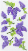 3 Pack - Jolee's Le Grande Dimensional Stickers-Lovely Lilacs - E5050028