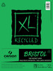 2 Pack - Canson XL Recycled Bristol Vellum Pad 9"X12"-Fold Over, 25 Sheets - 702-2425 - 3148955725986