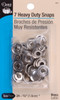3 Pack - Dritz Heavy-Duty Snaps 5/8" 7/Pkg-Nickel - 5-1