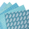 3 Pack - Colorbok Single-Sided Printed Craft Paper 6"X6" 100/Pkg-Teal Promenade, 10 Designs/10 Each - 74255