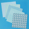 3 Pack - Colorbok Single-Sided Printed Craft Paper 6"X6" 100/Pkg-Teal Promenade, 10 Designs/10 Each - 74255