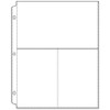 3 Pack - We R Ring Photo Sleeves 8.5"X11" 10/Pkg-(2) 6"X4" Pockets - WR660132