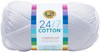 3 Pack - Lion Brand 24/7 Cotton Yarn-White - 761-100 - 023032015736