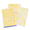 3 Pack - Sticko Alphabet Stickers-Gold Foil Bold Large - 5290258