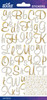6 Pack - Sticko Alphabet Stickers-Gold Foil Script Small - 5290280