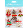 3 Pack - Jolee's Boutique Dimensional Stickers-Holiday Burlap Trees - E5021987 - 015586957402