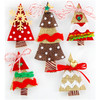 3 Pack - Jolee's Boutique Dimensional Stickers-Holiday Burlap Trees - E5021987