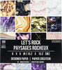 3 Pack - Colorbok Designer Paper Pad 6"X6"-Lets Rock - 74096BL - 765468740966