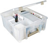 ArtBin Super Satchel Double Deep-15.25"X14"X6.25" Translucent - 6990AB