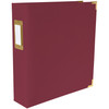 We R Paper Wrapped D-Ring Album 8.5"X11"-Maroon - WRPWAL8-157
