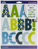 Sticko Alphabet Stickers 145/Pkg-Futura - Extra Large - Cool Pattern - 52-90200 - 015586972801