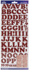 Sticko Alphabet Stickers 160/Pkg-Red Glitter - 52-90055 - 015586814682