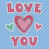 Diamond Dotz Diamond Art Box Kit 6"X6"-LOVE YOU - DBX001
