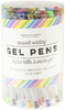 AC Office Gel Pens Tube 48/Pkg-Rainbow Stripe - 353661 - 718813536615