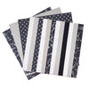 Colorbok Handmade Paper Pad 12"X12" 24/Pkg-Black & White - 74616